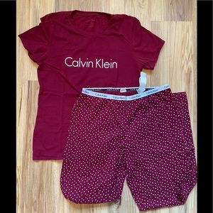 Calvin Klein pajama set. Large